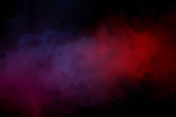istock Orange and red steam on a black background. 2248248314