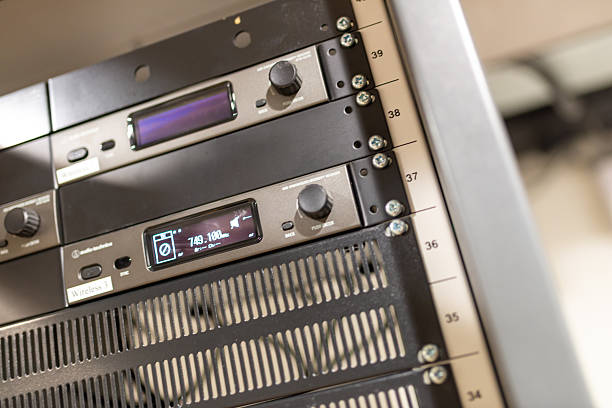 istock Audio Equipment Rack Close-Up Detail 2248249153