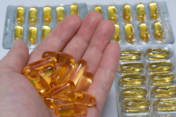 istock The photo shows a pill Omega-3 . 2248253186