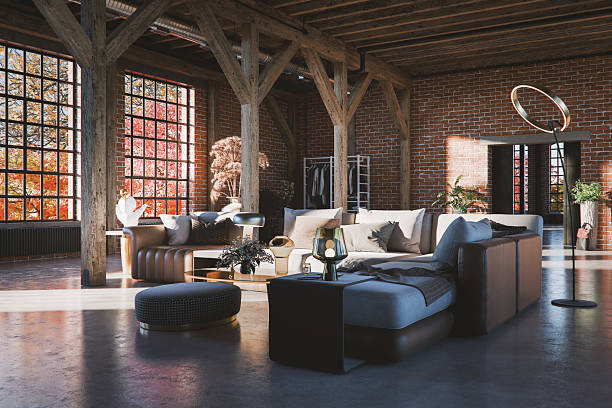 istock Old industrial warehouse converted into residential apartment 2248253521