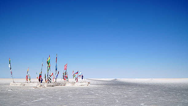 Salar de Uyuni in Bolivia. World's Largest Salt Flat.