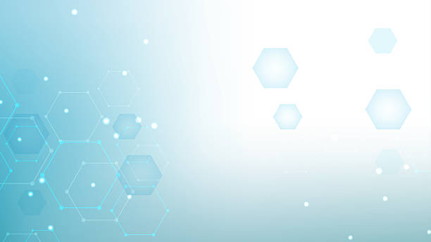 istock Health care or medical abstract background with hexagons, lines and dots. Scientific innovation banner template concept. Biology and pharmaceutical technology background. Vector illustration. 2248263780