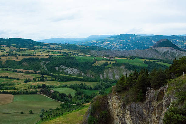The road to Passo della Cisa from Tuscany (Massa Carrara) to Emilia Romagna (Parma) at summer