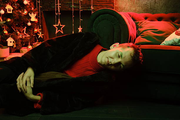 istock Relaxing evening featuring Christmas decor and nostalgic warmth 2248270977