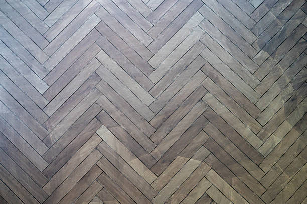 istock Herringbone wood flooring pattern with natural grain texture in neutral brown tones. 2248271359