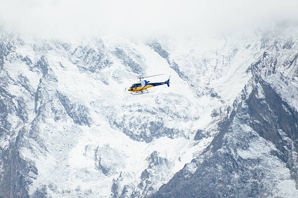 istock Rescue helicopter in the mountains 2248274765