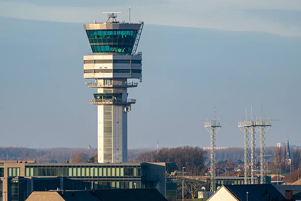 istock Modern Air Traffic Control Tower at Brussels Airport (Zaventem) 2248275884