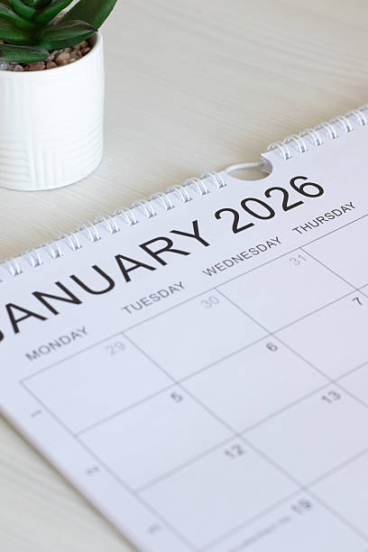 istock January 2026 new year calendar with a plant 2248282066