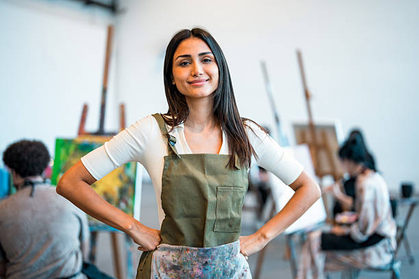 istock Confident Young Middle Eastern Female Art Teacher in a Creative Classroom Setting 2248286757