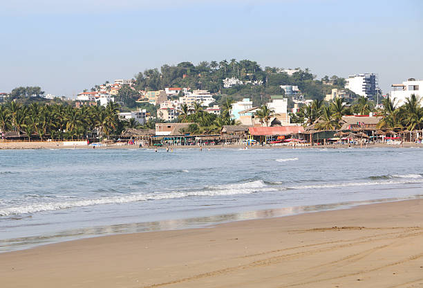 A view of the shoreline in Mexico