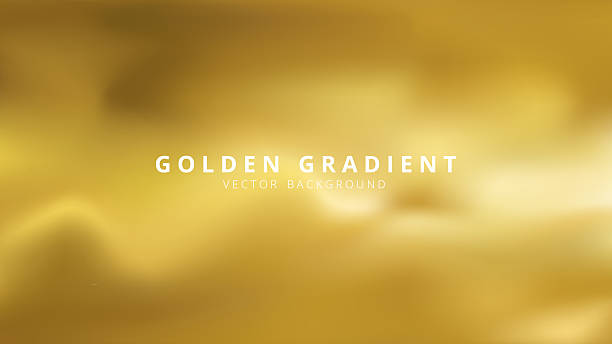 Modern Abstract Background of Glossy Polished Gold Metal With Ample Open Space for Text and Branding Elements