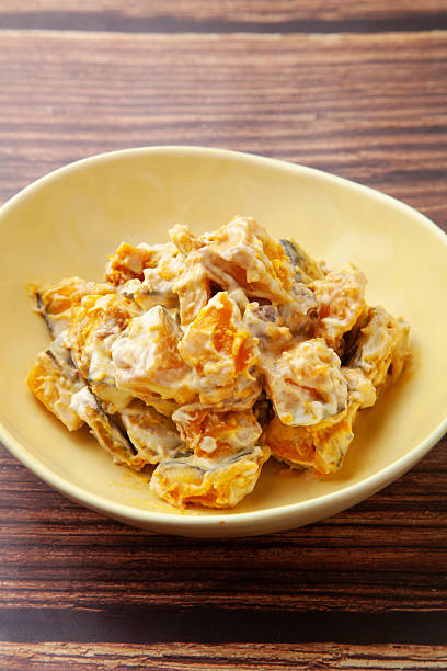 Pumpkin salad with mayonnaise