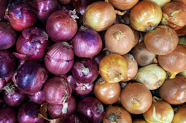 istock Onions Sitting in Basket in Grocery Store 2248297039
