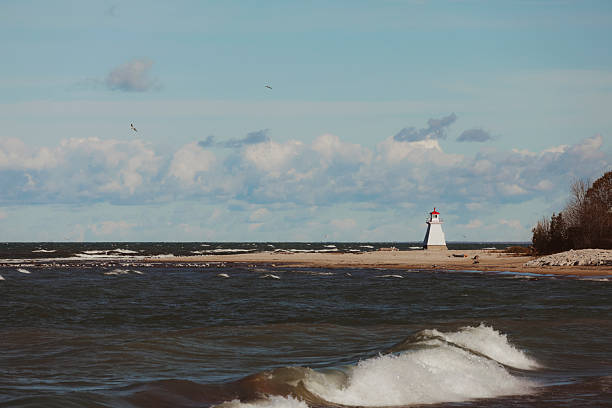 istock Lighthouse on a Beach Along Lake Huron 2248297365
