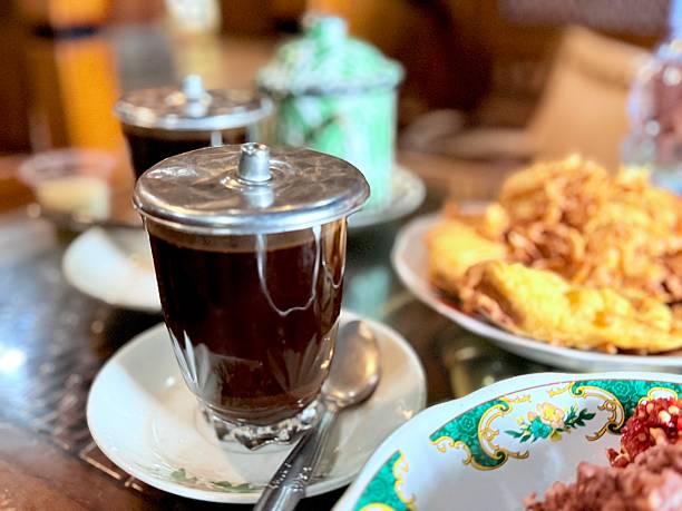 istock Breakfast with Coffee and Fried Banana 2248297935
