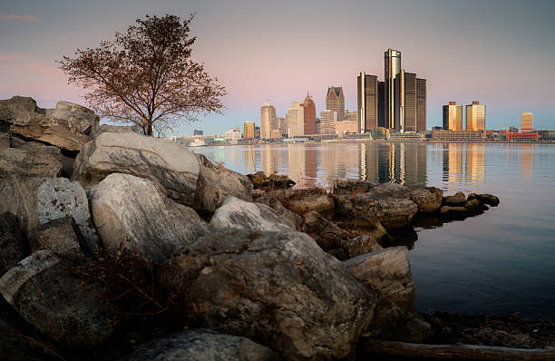 istock Detroit, Michigan - Autumn Skyline at Dawn 2248303049
