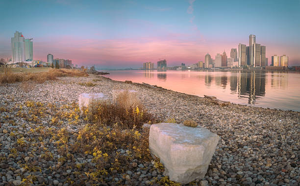 istock Detroit, Michigan - Autumn Skyline at Dawn 2248303067
