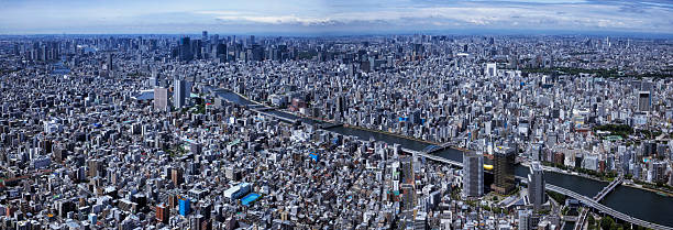istock Panoramic Aerial view of skyline, Tokyo, Japan 2248304492