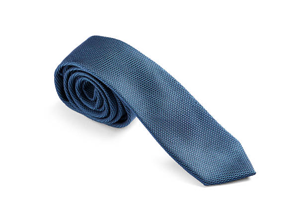 istock One blue necktie isolated on white. Men's accessory 2248307166