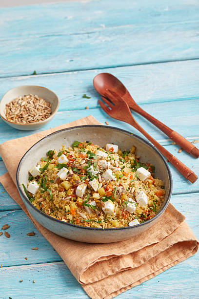 istock Couscous with wild garlic and parsnip 2248309949