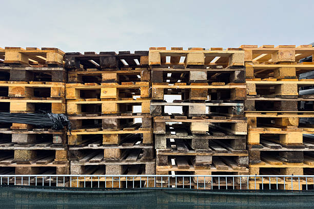 Damaged pallet with loosen nails