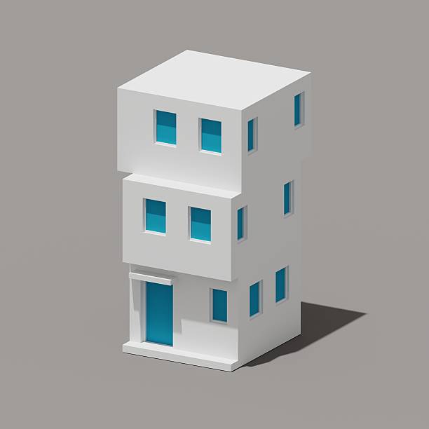 istock A small modern house, Minimal isometric building isolated on background, Architecture design, Real estate concept, 3d rendering 2248320634