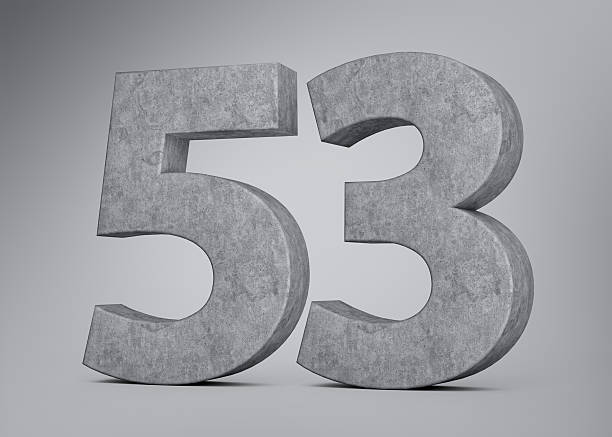 istock 3d Concrete Number Fifty Three 53 Digit Made Of Grey Concrete Stone Grey Background 3d Illustration 2248321036
