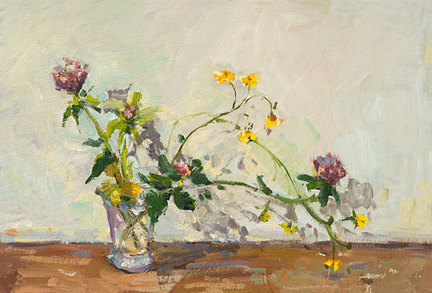 istock Bouquet of spring flowers oil painting. 2248325814