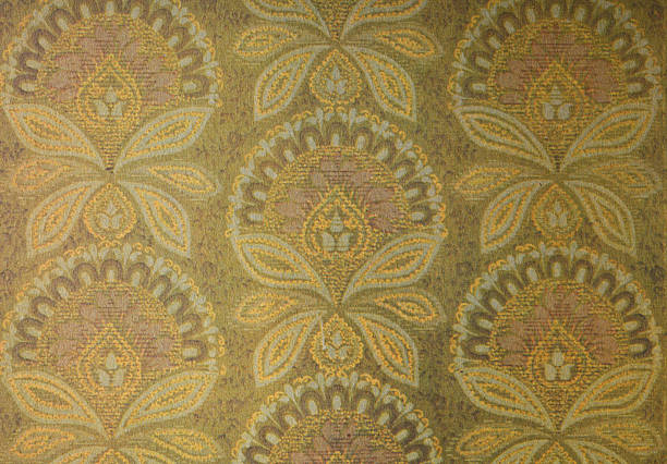 istock Old wallpaper on the wall. Old wallpaper for texture or background. 2248326367