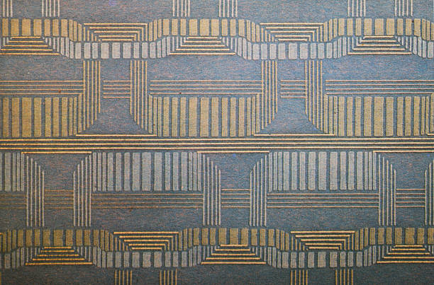 istock Old wallpaper on the wall. Old wallpaper for texture or background. 2248326431