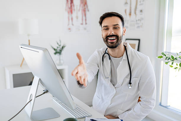 istock Confident Medical Expert Using Technology for Online Treatment 2248331904