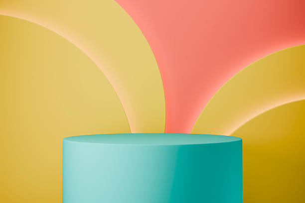 istock Colorful vase against yellow and pink background 2248334178
