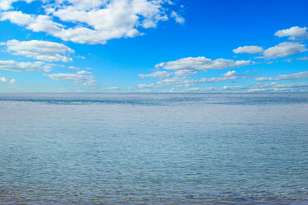 Beautiful sky and blue sea