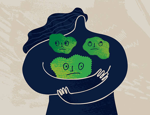 Embrace Your Anxiety vector art illustration