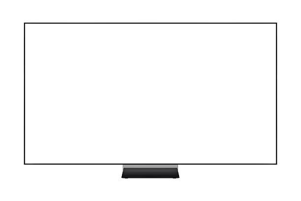 istock Modern premium smart TV with blank screen, isolated on white background. High quality studio shot. Concept for technology, business, finance, advertising, public relations and lifestyle themes. 2248334942