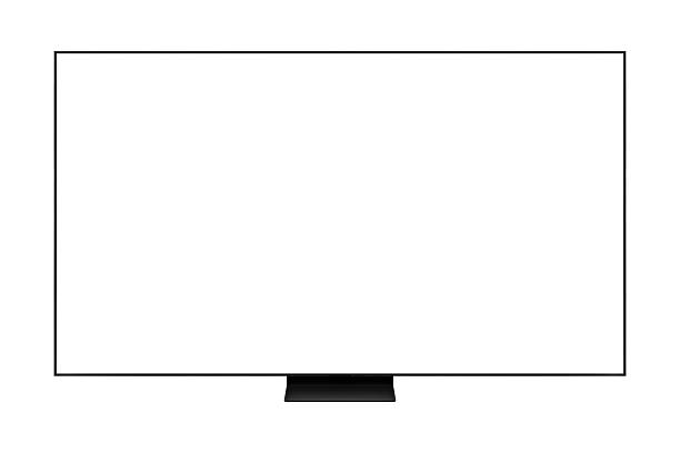 istock Modern premium smart TV with blank screen, isolated on white background. High quality studio shot. Concept for technology, business, finance, advertising, public relations and lifestyle themes. 2248334959