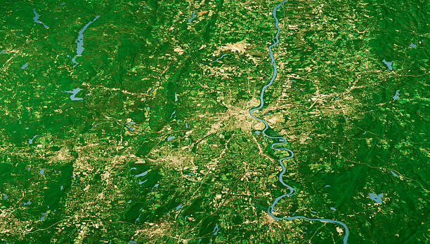 istock Hartford County CT Satellite Landscape View 3D Render Color 2248340333