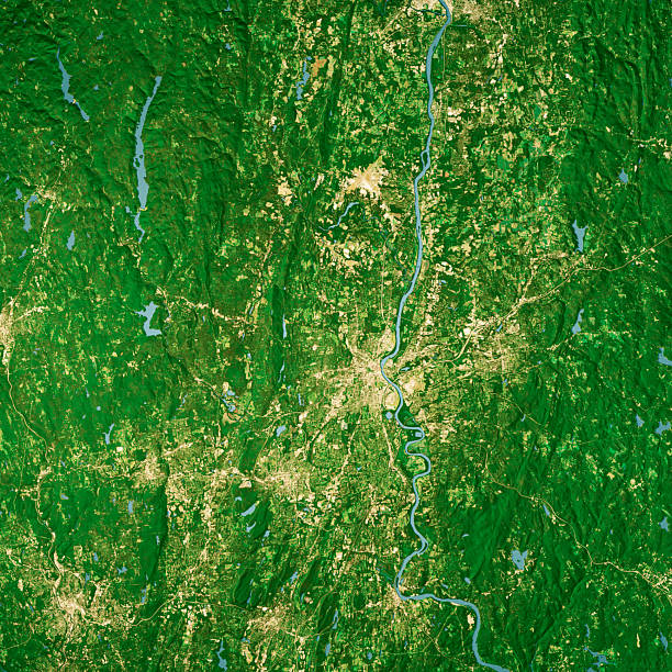 istock Hartford County CT Satellite Topographic Map 3D Render Color 2248340399