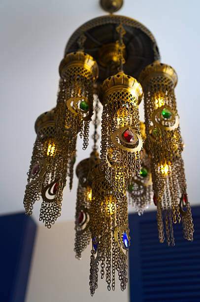 istock Luxurious golden traditional lantern hanging 2248341685