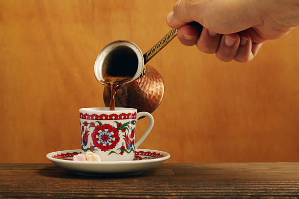 istock Serving a perfectly prepared cup of Turkish coffee, adorned with rich foam 2248343254