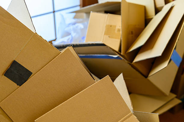 istock Pile of Empty Cardboard Boxes After Unpacking or Delivery 2248348627