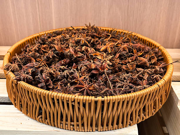 The dried vegetables were placed in a basket.