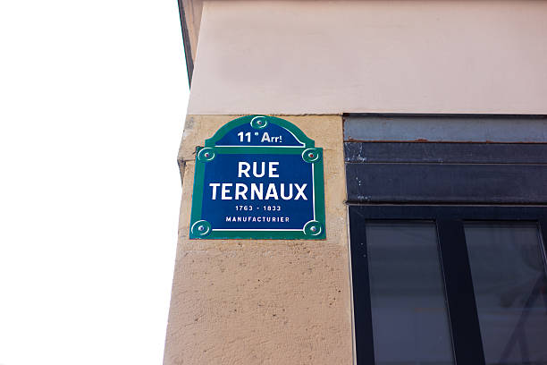 istock Paris, France: Old-Fashioned Street Sign, Rue Ternaux 2248351822
