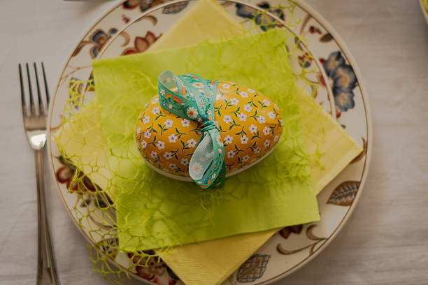 Coloured eggs as are a very common Easter tradition in Italy.