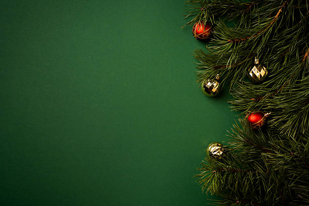 istock Christmas Gift with Green Bow on Green Background 2248358050