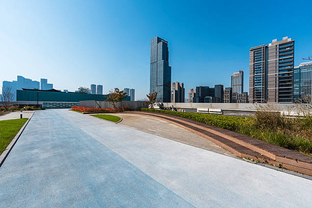 istock Running track withcity skyline 2248358486