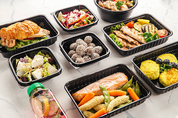istock Healthy meal delivery with assorted dishes 2248359628