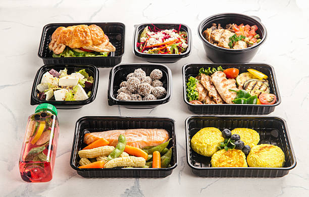 istock Healthy meal delivery with assorted dishes 2248359632