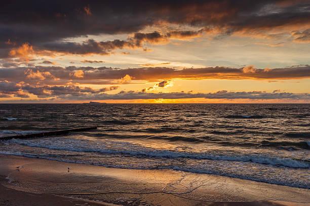 istock Curonian Spit wth Baltic sea coastline on sunset 2248360999