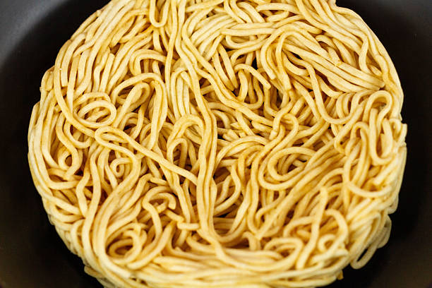 istock Instant ramen is a round, dry, uncooked instant noodle. 2248361717
